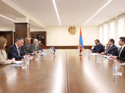 Министр обороны принял делегацию во главе с руководителем ереванского офиса Совета Европы