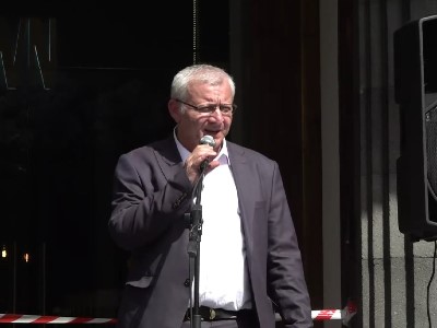Партия «Демократическая альтернатива» и альянс «Реалистов» провели митинг на Площади Шарля Азнавура