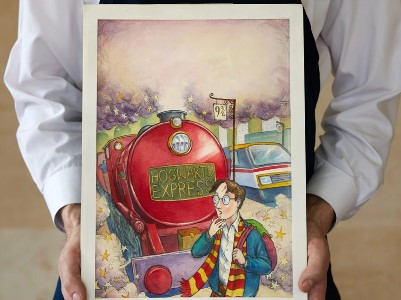 ‘Harry Potter and the Philosopher’s Stone’ novel’s original cover art up for auction
