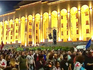 Թբիլիսիում «Օտարերկրյա գործակալների» մասին օրենքի դեմ հերթական բողոքի ցույցն է