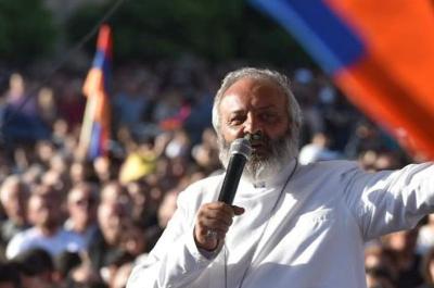 March, led by Archbishop Bagrat Galstanyan, kicks off in downtown Yerevan
