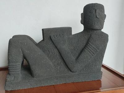 Volcanic-rock-made statue, which Mayans used in rituals, discovered in Mexico