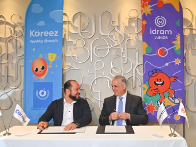 Idram Junior и Koreez подписали меморандум о сотрудничестве