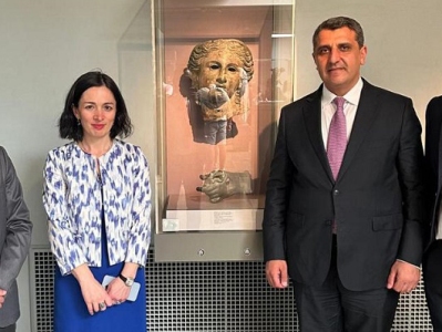 Անդրեասյանը Բրիտանական թանգարանում քննարկել է Անահիտ աստվածուհու արձանից նմուշների՝ ՀՊԹ-ում ցուցադրման հարցը