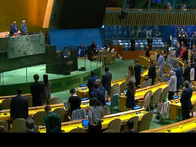 UN General Assembly observes a minute's silence in memory of Iran's president
