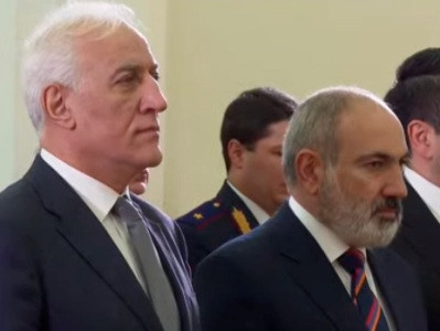 Armenia PM attending Republic Day award ceremony at presidential residence