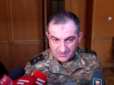 Armenia army General Staff chief responds to question why Azerbaijan forces have not withdrawn from Jermuk city sector