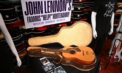 John Lennon's legendary guitar sold in New York for record $2.9M