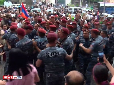 National Front: Armenia Police special forces kicked Archbishop Bagrat Galstanyan