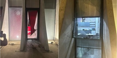 Saakashvili's party's central office attacked