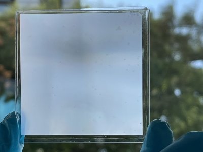 Self-cleaning material more transparent than glass is created that cools rooms