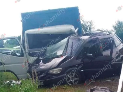 Ավտովթար՝ Սյունիքի մարզում. բախվել են «Opel Zafira»-ն ու «Mitsubishi Fuso»-ն. կա 1 զոհ, 2 վիրավոր