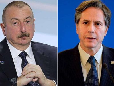 Aliyev complains to Blinken about Armenia constitution, OSCE Minsk Group