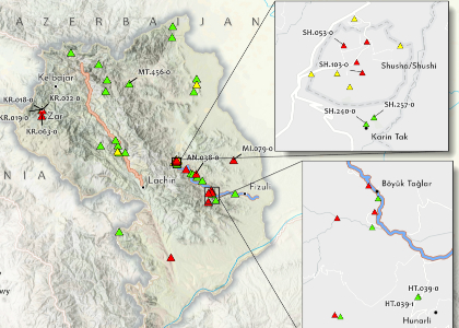 Caucasus Heritage Watch: Satellite images show increasing Azerbaijan destruction of Karabakh cultural heritage