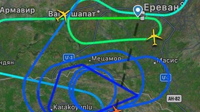 Several flights eventually successfully land in Yerevan