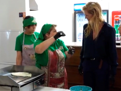 USAID head cooks "zhengyalov hatz" with Karabakh women