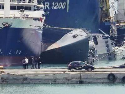 Iranian destroyer Sahand sank two days after the accident