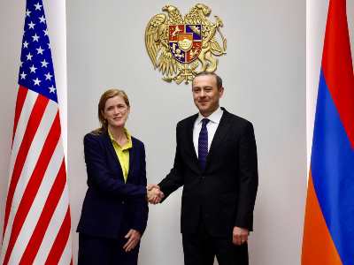 Пауэр на встрече с Григоряном: Правительство США поддерживает инициативу Армении «Перекресток мира»