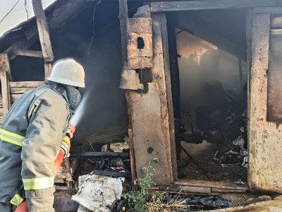 Пожар в селе Зовуни: выехало 4 боевых расчета