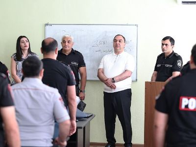 Ваге Казарян посетил учебный комплекс МВД Армении