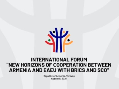 Yerevan hosting ‘New Horizons of Cooperation between Armenia and EAEU with BRICS and SCO’ forum