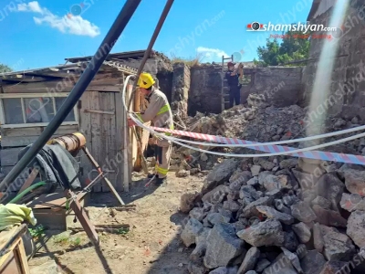 Դդմաշեն գյուղում շինարարական աշխատանքների ժամանակ պատ է փլուզվել. կա վիրավոր