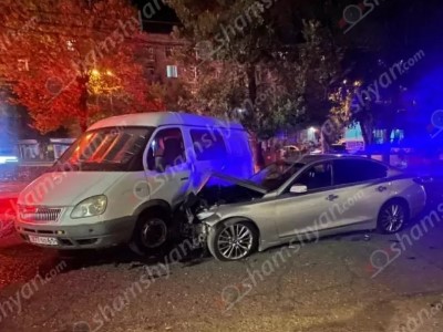 Цепное ДТП в Ереване: столкнулись 7 автомобилей
