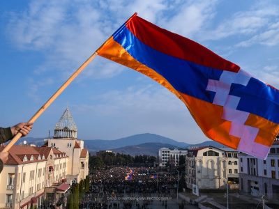 Politicians, public figures visit Yerevan military pantheon on Karabakh independence day anniversary