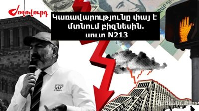 «Ժողովուրդ». Կառավարությունը փայ է մտնում բիզնեսին․ Փաշինյանը խաբել է. Մաս 213
