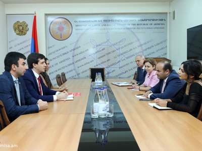 Նարեկ Մկրտչյանը Հայկական Կարմիր խաչի ընկերության նախագահի հետ քննարկել է արցախցիների աջակցության նոր ծրագրերի հարցը