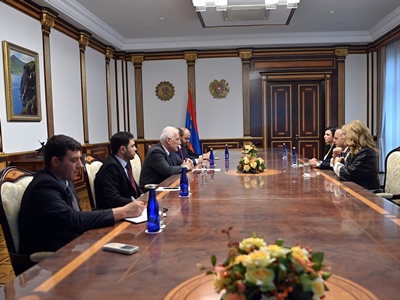 Վահագն Խաչատուրյանն ընդունել է Ամերիկայի հայկական համագումարի հոգաբարձուների խորհրդի նորընտիր համանախագահներին