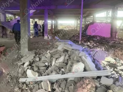 Обрушение в строящейся школе в Аштараке: два человека госпитализированы в крайне тяжелом состоянии