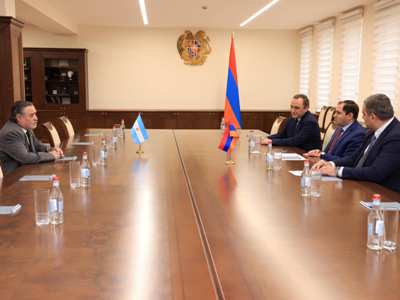 Պապիկյանն Արգենտինայի դեսպանի հետ քննարկել է պաշտպանության բնագավառում համագործակցության հնարավորությունները