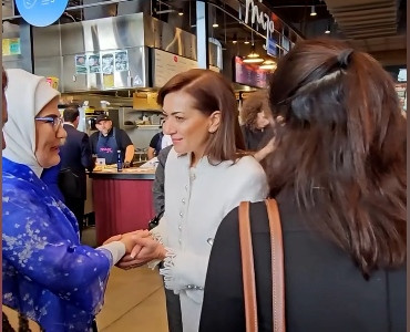 Աննա Հակոբյանն ու Էրդողանի կինը ջերմ շփվել են