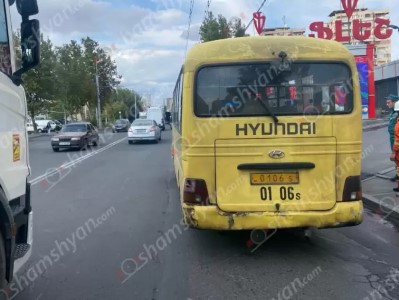 В Ереване в автобусе, курсирующем по маршруту №39, вспыхнул пожар