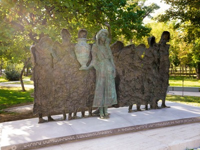 Memorial to Aurora Mardiganian and the Martyrs of the Armenian Genocide unveiled in Yerevan