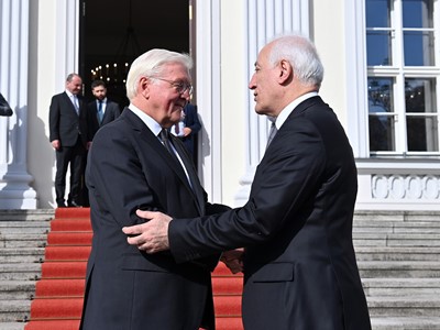 Президент Армении встретился в Берлине с германским коллегой