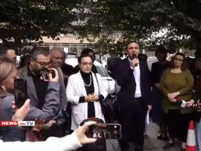 Protest being held outside UN office in Armenia