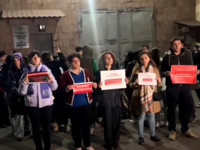 Сторонники «Священной борьбы» проводят акцию протеста