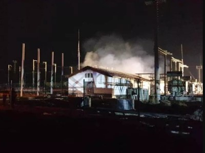 На железнодорожной станции в Ахалкалаки вспыхнул пожар