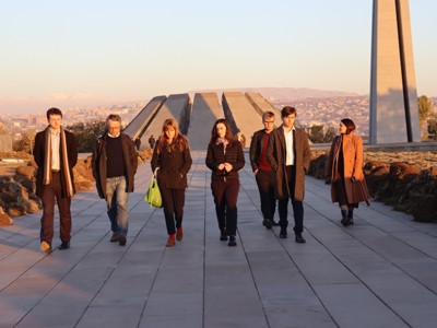 Members of leading UK media visit Armenian Genocide Memorial in Yerevan