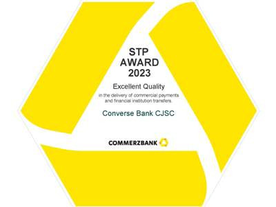 Կոնվերս Բանկը հերթական անգամ «STP Excellence Award 2023» պատվավոր մրցանակակիրն է