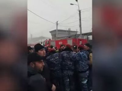 МВД: Во время инцидента у мясных павильонов в центре Еревана гражданин попытался совершить самосожжение