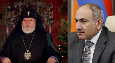 Newspaper: Catholicos of All Armenians’ New Year's address again problematic for PM