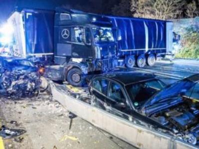 At least 18 injured after truck crashes into bridge in Germany