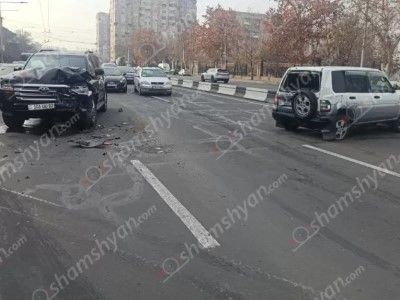 Ավտովթար՝ Արշակունյաց պողոտայում. տուժածներ չկան. Shamshyan.com