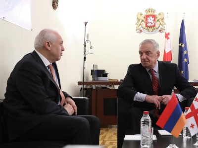 Դեսպան Սմբատյանն ու Վրաստանի խորհրդարանի առաջին փոխխոսնակը քննարկել են խորհրդարանական համագործակցության հարցեր