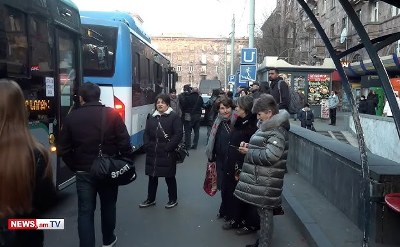 День 7: Граждане бойкотируют повышение платы за проезд в транспорте Еревана