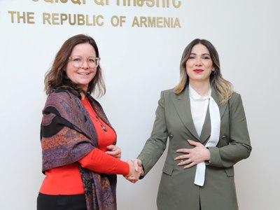 Սրբուհի Գալյանը Քրիստինե Վայգանդի հետ քննարկել է պատիժ կրող անչափահասների կրթական ծրագրերի հարցը