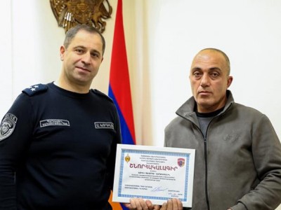 Խուդինյանը շնորհակալագիր է հանձնել հայտնի տեսանյութի Opel-ի վարորդին